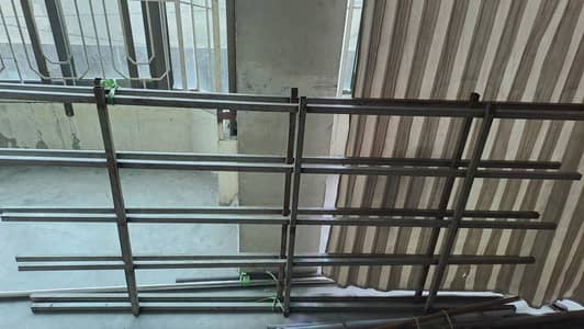 Iron bad and side tables