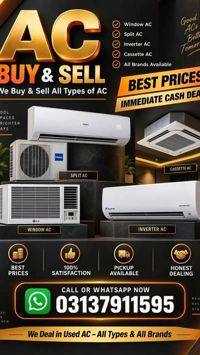 AC SALES & PURCHASE / NEW & USED AVAILABLE