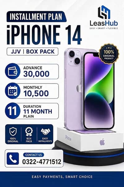 Apple iPhone 14 Non Pta JV On Easy Installment Only Lahore