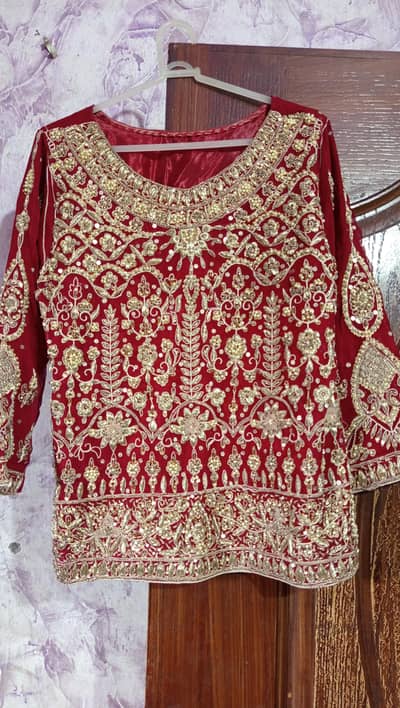 Bridal dress red colour