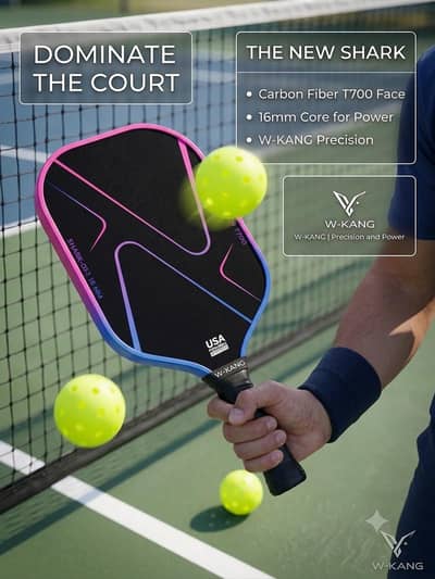 W-Kang T700 carbon fibre Pickleball Paddle