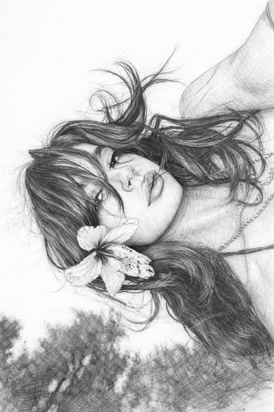 Handmade Pencil Sketch Portrait – Custom Drawing Artwork