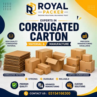 Corrugated Carton Boxes & Courier Boxes | Custom Packaging |