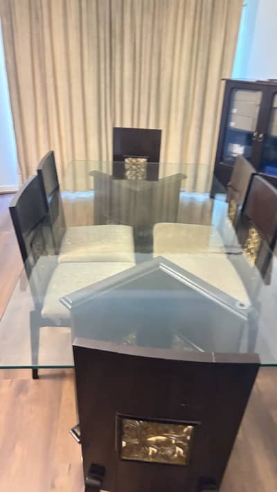Pure Wooden pedastal dining table for sale