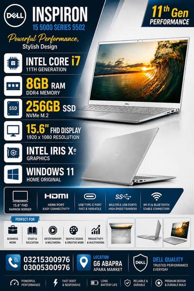 Dell 15 5000 i7 11th