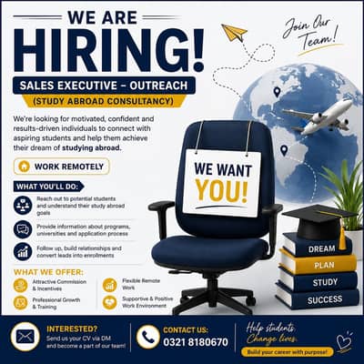 Sales persons required for remote and full time positions