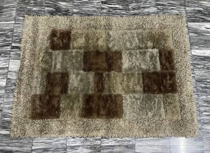 Beautiful Shaggy Patchwork Area Rug