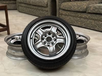 Original Weds Sports RS-5 14 inch 4 nut 100 pcd 6jj rims