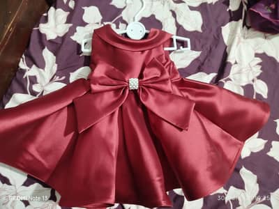 Western style frock for 9-12 month baby girl
