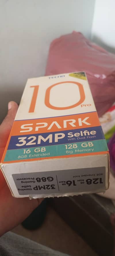 Tecno Spark 10 Pro only box
