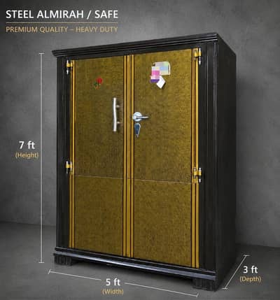 Heavy guage steel wardrobe almirah
