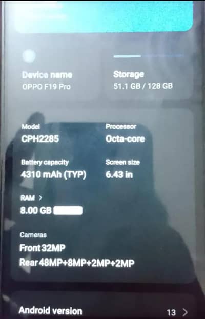 OPPO f19 Pro