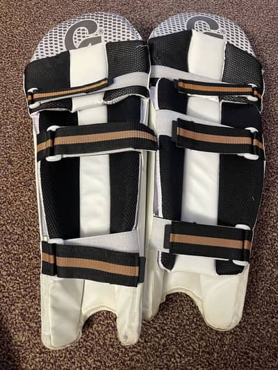 Cricket kit, batting pad batting gloves and helmet