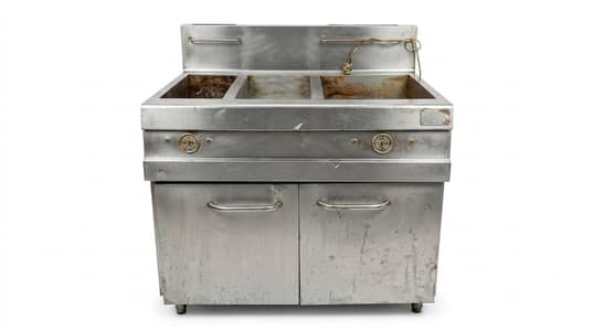 Commercial Double Deep Fryer | Gas | Heavy Duty | Peshawar