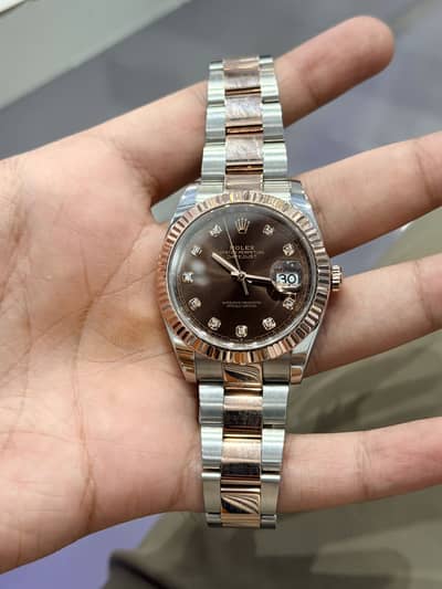 Rolex Chocolate Diamond Dial 41’