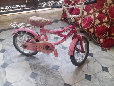 Kids Bicycle Barbie-themed Pink Color for 6-7 years old