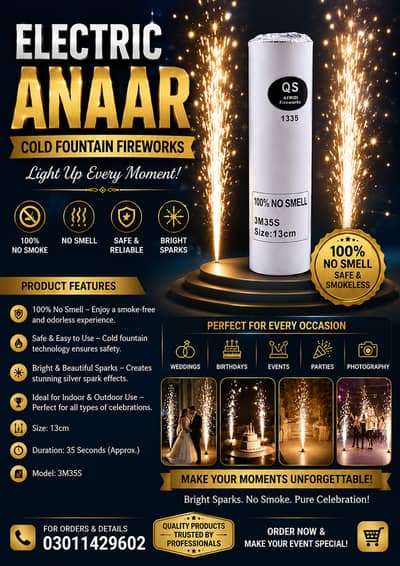 Cold Fountain Anaaar / Anaaar Frworks / Wedding Entry / Birthday Party