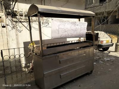 bbq food display burner angeethi counter