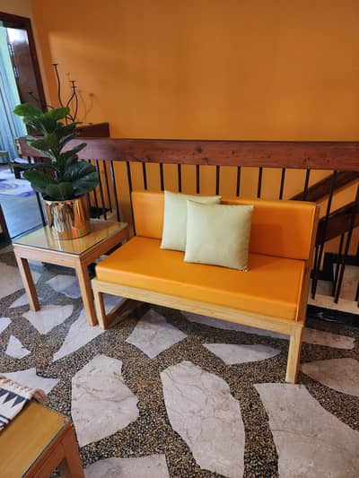 Sofa set with 3 tables and 1 stand