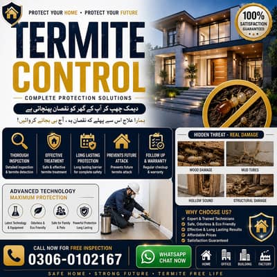 Termite Control | Deemak Treatment | Cockroach & Pest Control Service