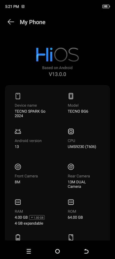 Tecno Spark Go