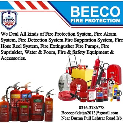 Fire Pump, Fire Extinguisher, Cylinder, Smoke Detector, Fire Alarm/,