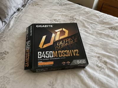 Gigabyte B450m ds3h v2 Motherboard with Orignal Box and Accessories.