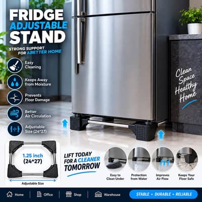Adjustable Plastic Stand for Your Fridge