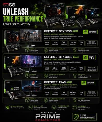 Ease Professional Gaming Graphic cards.