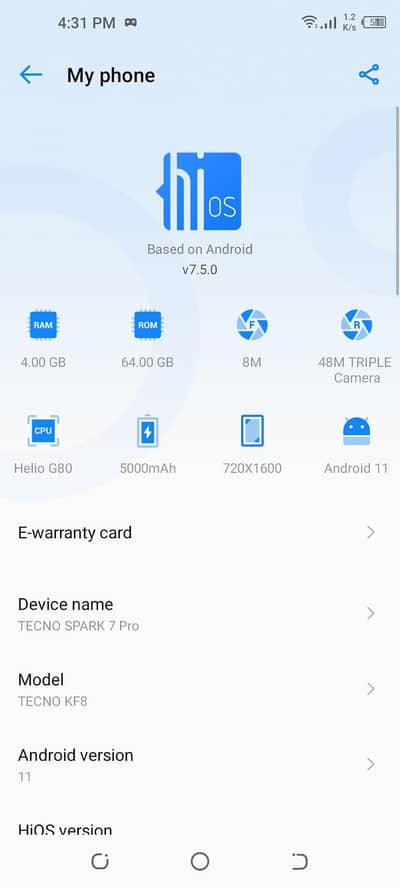 Tecno Spark 7 Pro
