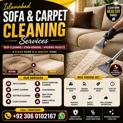 Sofa Cleaning Service/chair Cleaning/Carpet cleaning/Curtains/Mattress