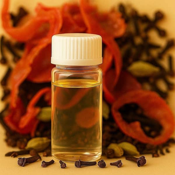 Essential oil 3ml pure diluted with FCO: Tomato Peel, Apple Peel, Rose + Motiya for aromatherapy and perfumery