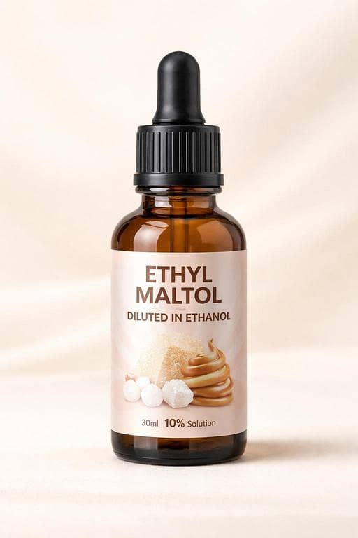 Ethyl Maltol Diluted in Ethanol 10% Solution – 30ml | Sweet Enhancer for Perfume Making | Caramel Candy Note Booster for Fragrance Blends