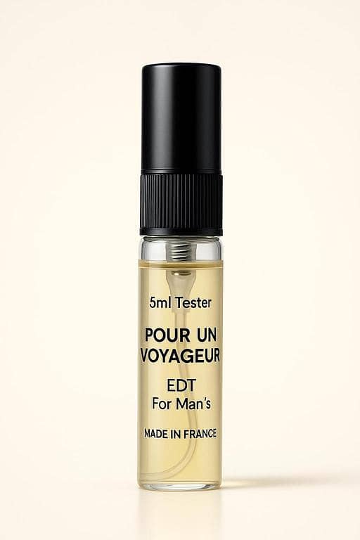 5ml Tester for Man - Pour Un Voyageur EDT, Made in France