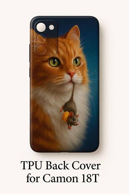 Tecno Camon 18T Back Cover — TPU, Customized, Handmade