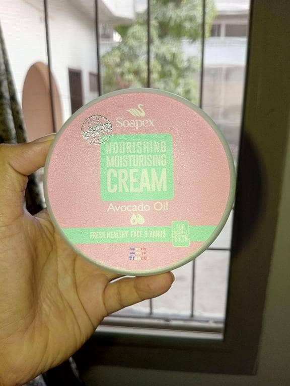 SOAPEX Nourishing Moisturising Cream with Avocado Oil, Ostrich Oil, and Aloe Vera Extract (Large Size)