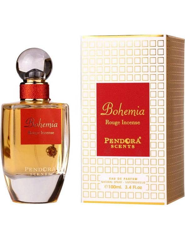 Paris Corner Pendora Scents Bohemia Rouge Incense EDP for Him/Her – 100 ml (Baccarat Rouge 540-inspired)