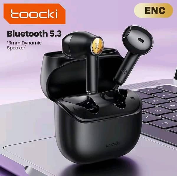 Toocki ENC 5.3 Bluetooth Headphones Earbuds with Mic, HiFi Stereo Sound, Wireless In-Ear Earphone, IPX4 Waterproof