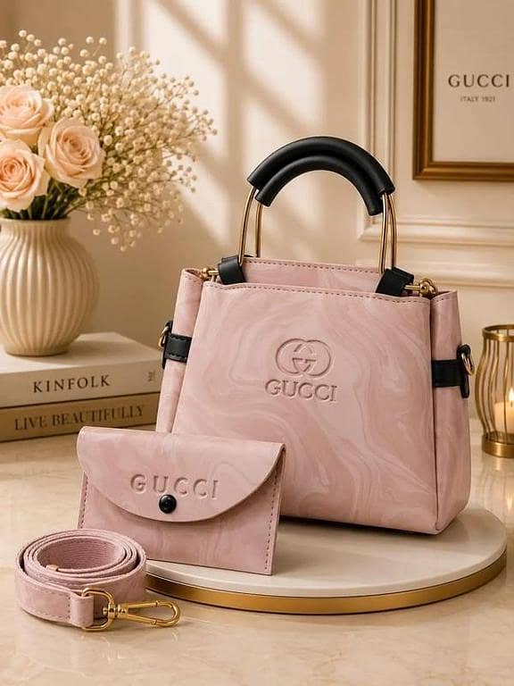 Women's Leather Plain Shoulder Bag