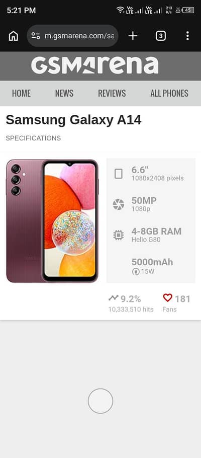 Samsung Mobile A14