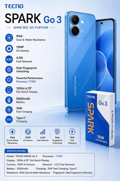 Tecno spark go 3