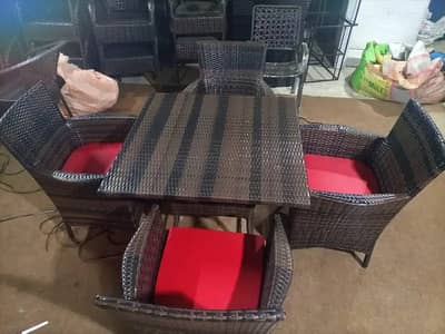 Outdoor chair - garden chair - outdoor furniture - Rattan chair table