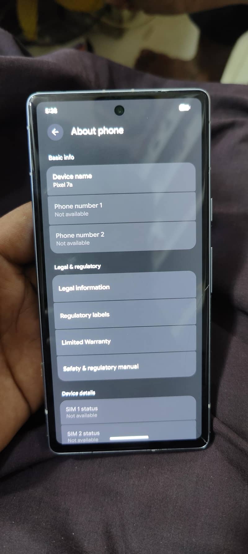 Google Pixel 7a physical aur e sin 3