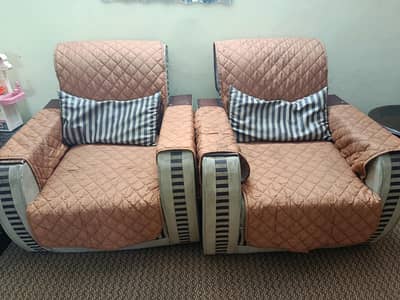 5 Seater sofa set, with covers