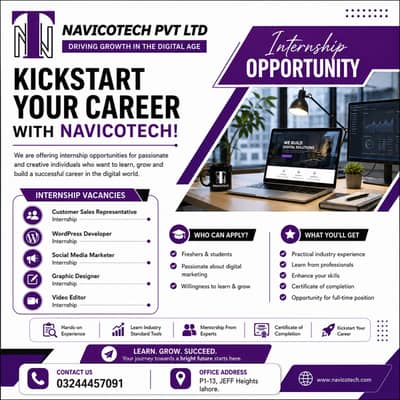 Digital Marketing Internship – Multiple Positions | Navicotech Pvt Ltd