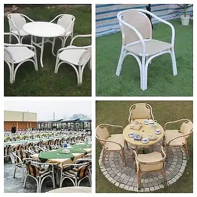 Lawn chair - Outdoor Rope Chair - Rattan chair - PVC Patio Chair