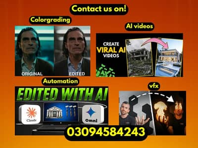 VIDEO EDITING AND GRAPHICS DESIGNING!