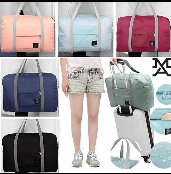 Lightweight Waterproof Foldable Duffel Bag for Travel, Sports, and Gym Activities