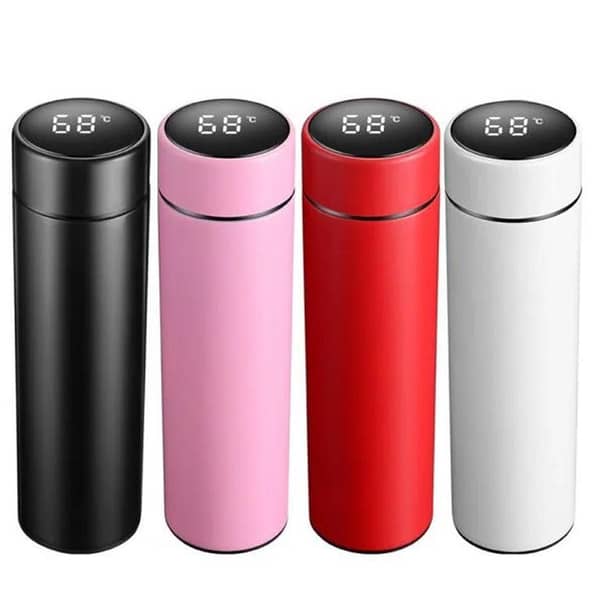Stainless Steel LED Smart Water Bottle with Temperature Display for Home, Office, and Travel
