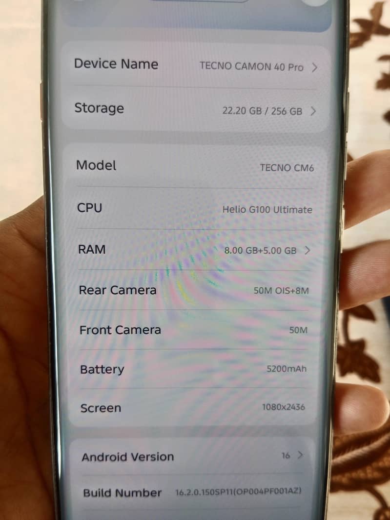 Tecno CAMON 40 Pro 1